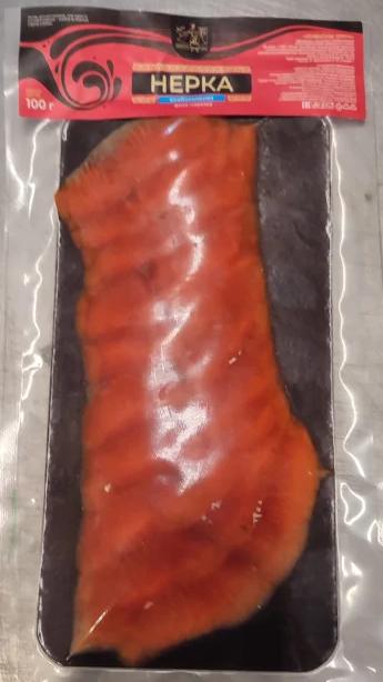 Нерка филе слабой соли нарезка 100гр Фото Нерка филе слабой соли нарезка 100гр