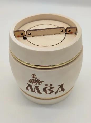 Бочонок для меда Купеческий светлый 1кг  Фото Бочонок для меда Купеческий светлый 1кг