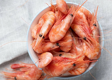 Креветка северная в/м 60/80 (коробка 5кг) Фото Креветка северная в/м 60/80 (коробка 5кг)