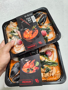 Превью Суп Том Ям с крабом и гребешком Премиум 400гр