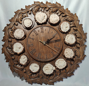 Превью Часы большие с животными (под заказ)