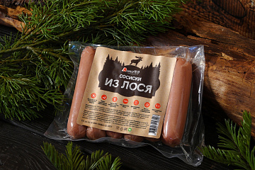 Фото Сосиски из лося (охлажденные)