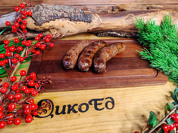 Колбаски для жарки из кабана Баланс 40. Фото Колбаски для жарки из кабана Баланс 40.