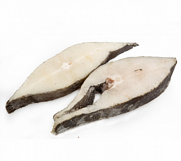 Стейк палтуса синекорого Фото Стейк палтуса синекорого