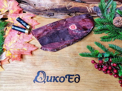 Превью Стейк из окорока северного оленя на кости 400-800 гр