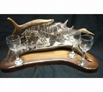 Фото Резьба из рога лося