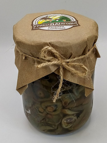 Рыжики соленые холодного посола 500 мл Фото Рыжики соленые холодного посола 500 мл