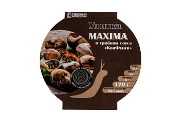 Улитка MAXIMA в грибном соусе КонФунги 170гр  Фото Улитка MAXIMA в грибном соусе КонФунги 170гр