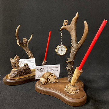 Визитница из рога косули Фото Визитница из рога косули