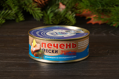 Превью Печень трески (металлическая банка 230 грамм)