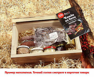 Дикий ящик 3950 с мясными деликатесами Фото Дикий ящик 3950 с мясными деликатесами