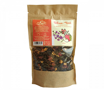 Иван-чай традиционный с яблоком и шиповником 150 г. Фото Иван-чай традиционный с яблоком и шиповником 150 г.